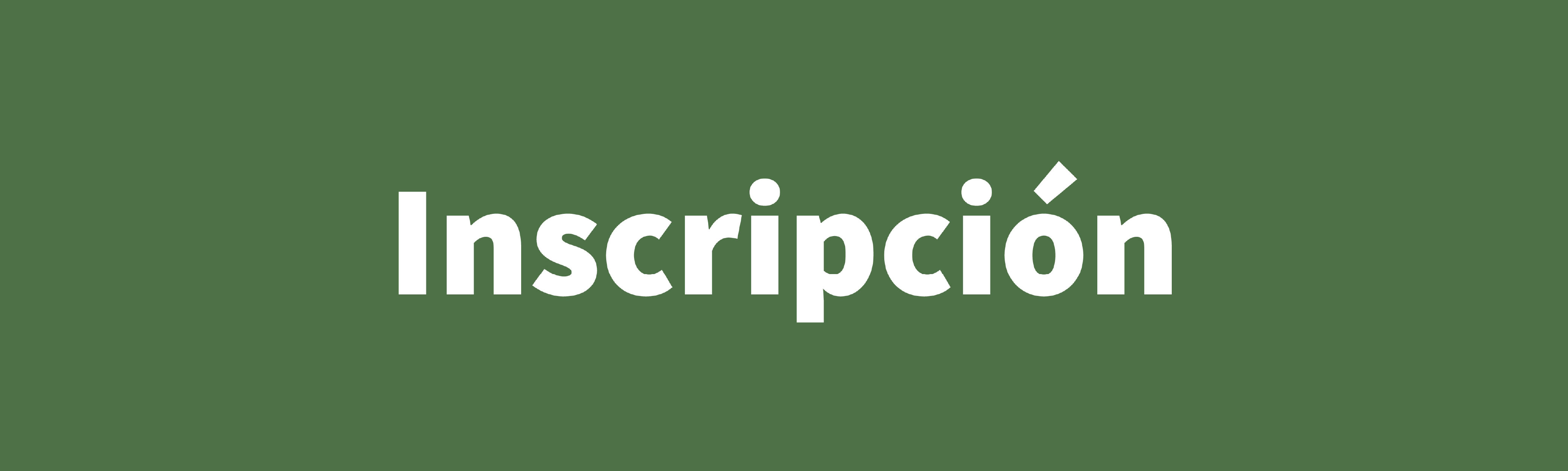 inscripción